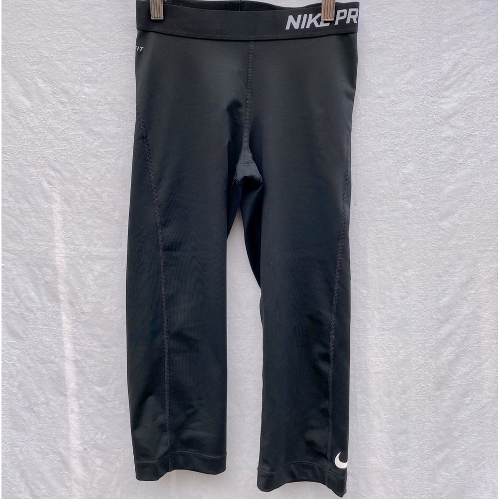 Nike Pro Womens Dri-fit Core Compression Capri Tights Black S Athletic 589366